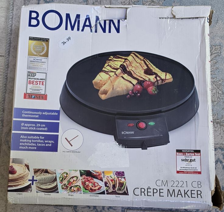 Уред за палачинки Bomann 900w