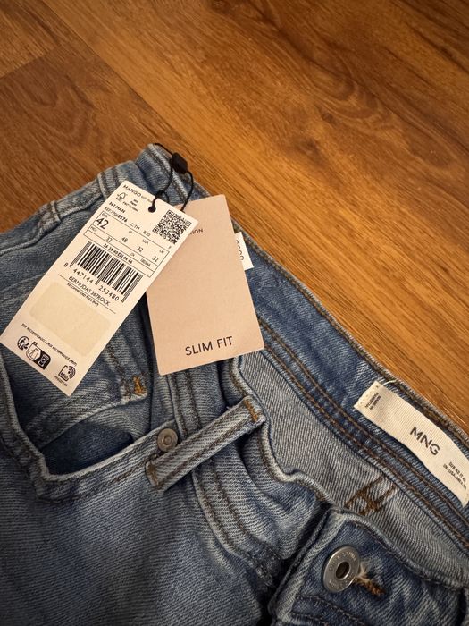 Pant scurti denim - albastru - mango cu eticheta
