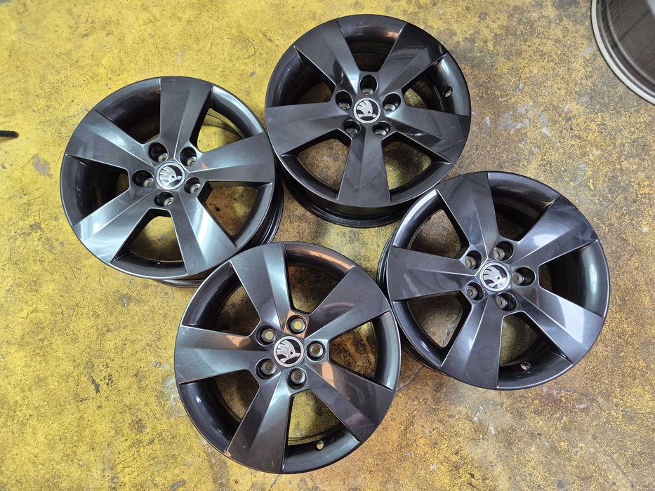 Jante Aliaj 5x100 15'' - OEM Skoda Fabia Skoda Rapid Skoda Scala / VW POLO / Seat Ibiza / AUDI A1 CA UNELE NOI 2024
