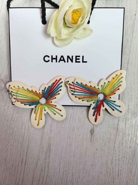 Обеци пеперуди луксозен модел Chanel