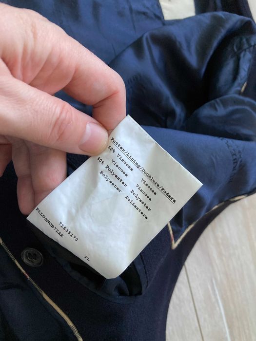 Burberry LONDON coat мъжко оригинално вълнено палто размер 52 / L