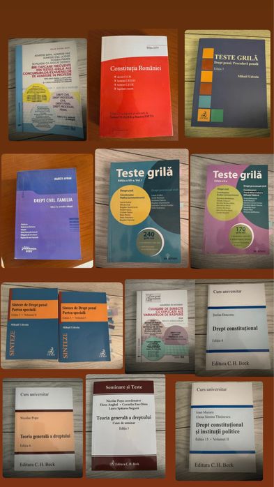 Carti pentru facultate de drept , si admitere in profesii