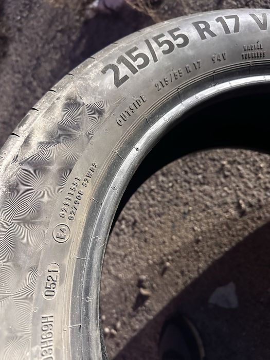 Шины 215/55R17 (1шт) Continental