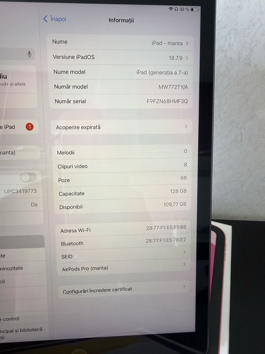 Ipad gen 7-128GB