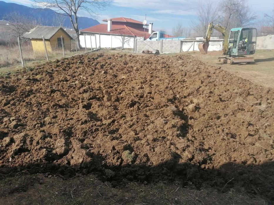 Услуги с мини багер и самосвал