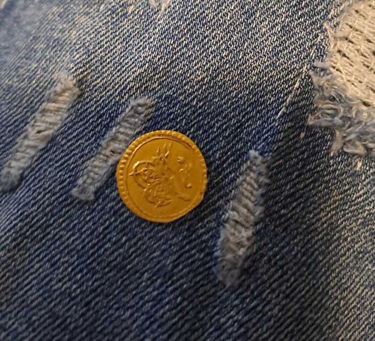 Златна турска монета 1/4 зери махбуб