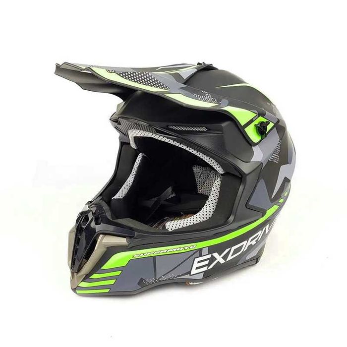 Кросова каска EXDRIVE, Full Face, DOT, Размер: XL - Вело, Мото, Скутер