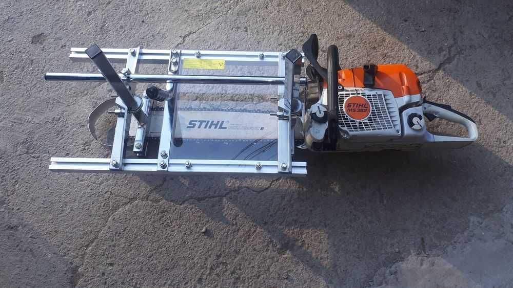 Приспособление на резачка/ гатер банциг за разбичване за верижен трион