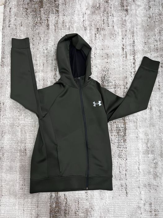 Горнище с цип Under Armour зелено
