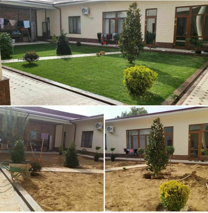 Газон и ланшафт поливочный система и уход (газон ориш и дорилаш )