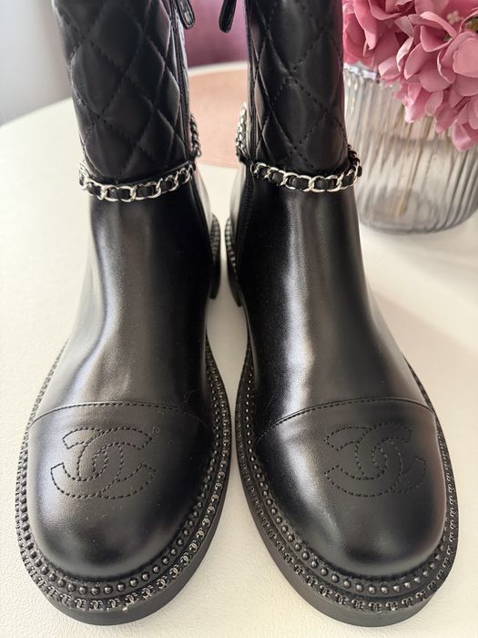 Cizme Chanel  piele naturala 39