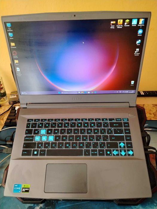 Гейминг лаптоп MSI Thin 15 в гаранция спешно