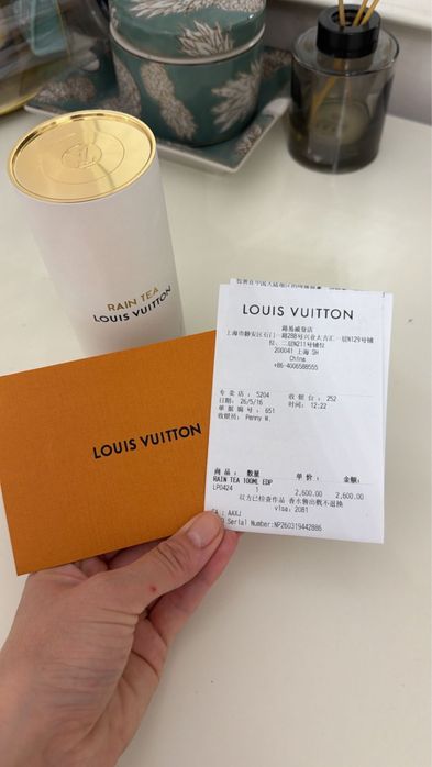 louis vuitton rain tea