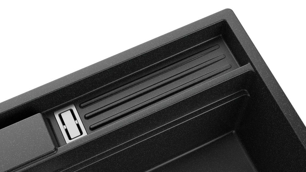 Графит кухненска мивка от гранит Осло 80 Премиум 780 x 530 мм