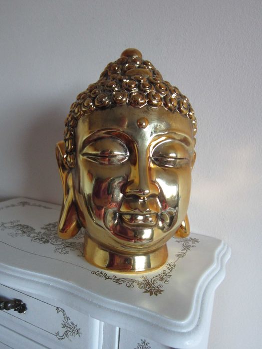 cadou rar Feng Shui Buddha auriu Olanda 1990 dimensiuni 18x 11cm