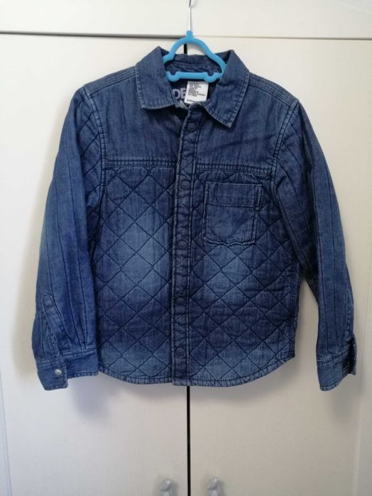Geaca /cămașă blugi, dublata, groasă, H&M, 122 cm