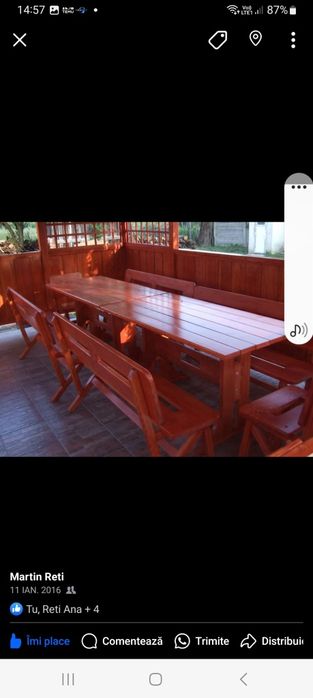 Balansoar (leagan) pergole cabanute