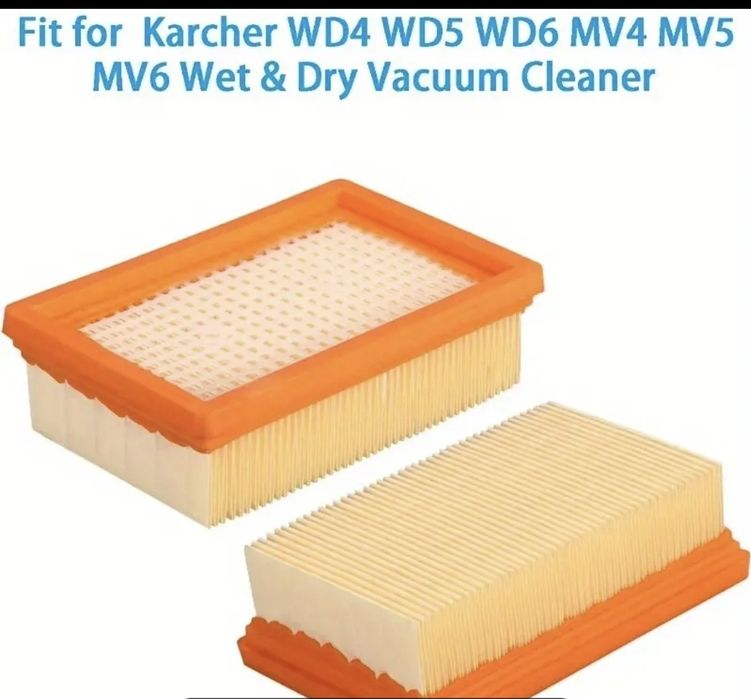 Фильтр для karcher wd4,wd5,wd6,MV4,MV5,MW6 и мешки одноразовые для них