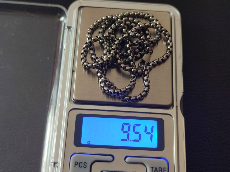 Lanț titan (titanium) pur, 3 mm, 55 cm