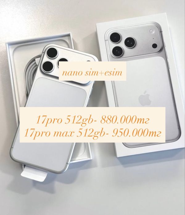 iPhone 17 pro max 512 gb Айфон 17 про макс 512 гб с сим картой НОВЫЙ