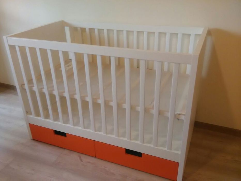 Бебешка кошара / креватче IKEA STUVA 60x120 + матрак + подаръци