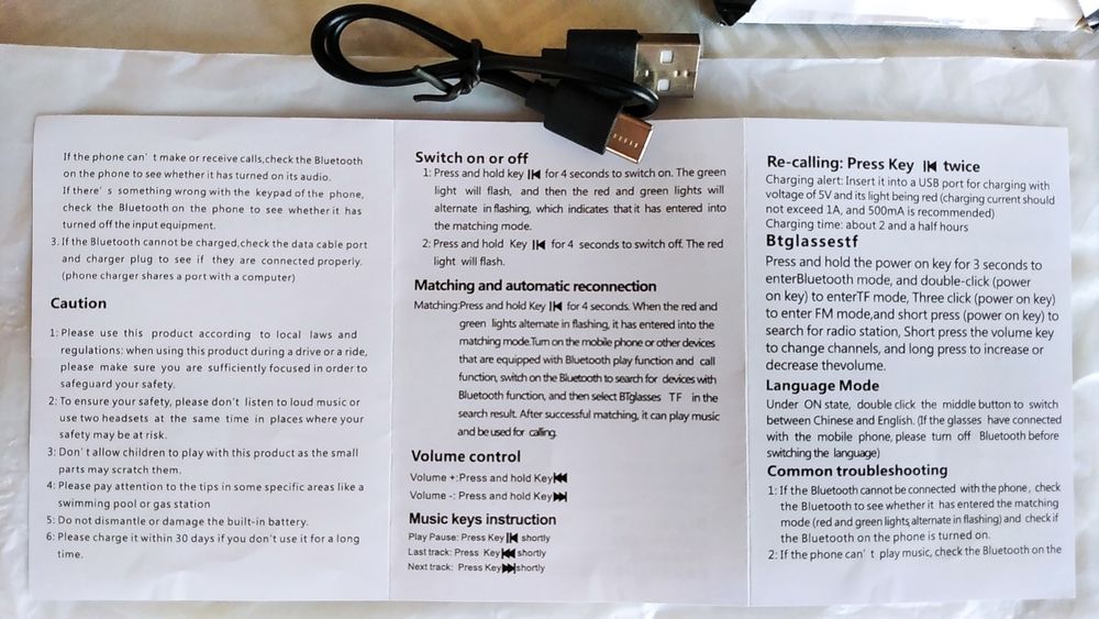 США Оriginal Bluetooth Очки