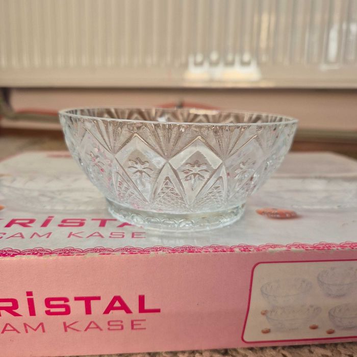 Set 6 Boluri din sticlă Vidrex Kristal (12 cm)
