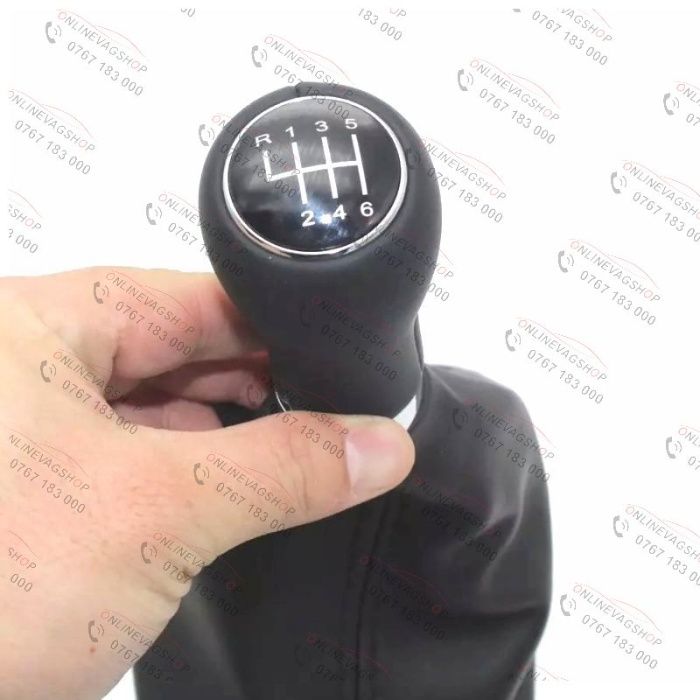 Nuca piele + manson schimbator Audi A4 B8 A5 A6 4F Q5 in 6 viteze
