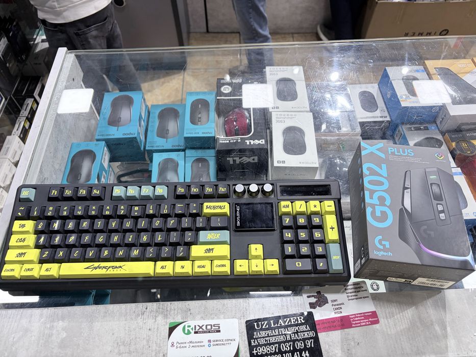 Logitech G502 X plus+ кливуатура cyberpunk