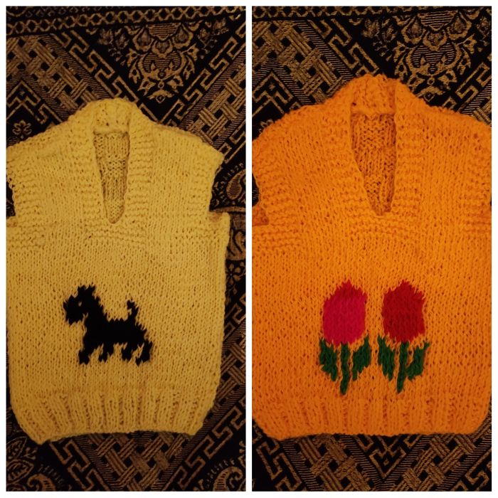 Шерстяные безрукавки, носки, пинетки