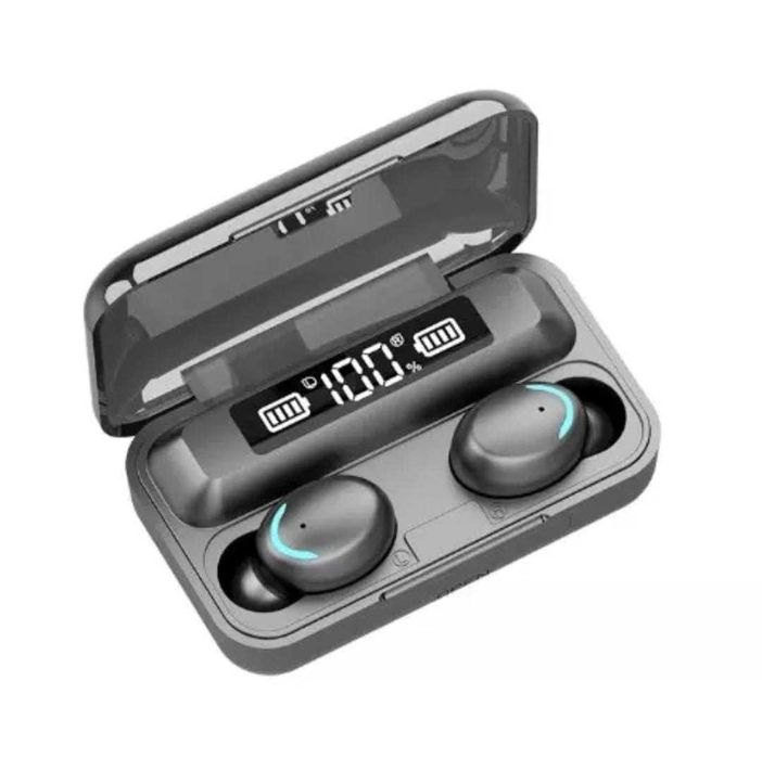 Bluetooth слушалки TWS F9, Smart Touch, Микрофон, Bluetooth 5.0, Черни