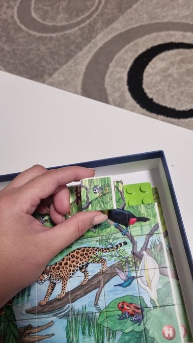 Puzzle hubelino din cuburi 35 piese