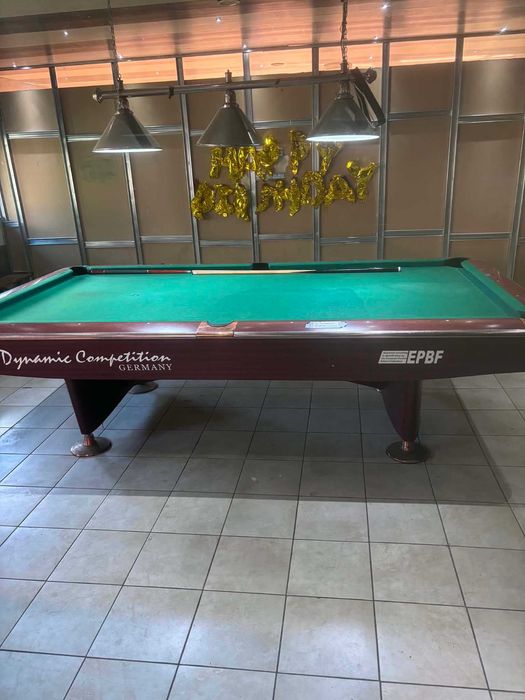 Masă biliard profesională Dynamic II (9 FT), Ardezie, Bile Aramith, Accesorii, made in Germany