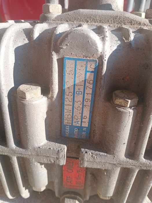 Reductor melcat tip HBW125-2.5R – raport 1:25