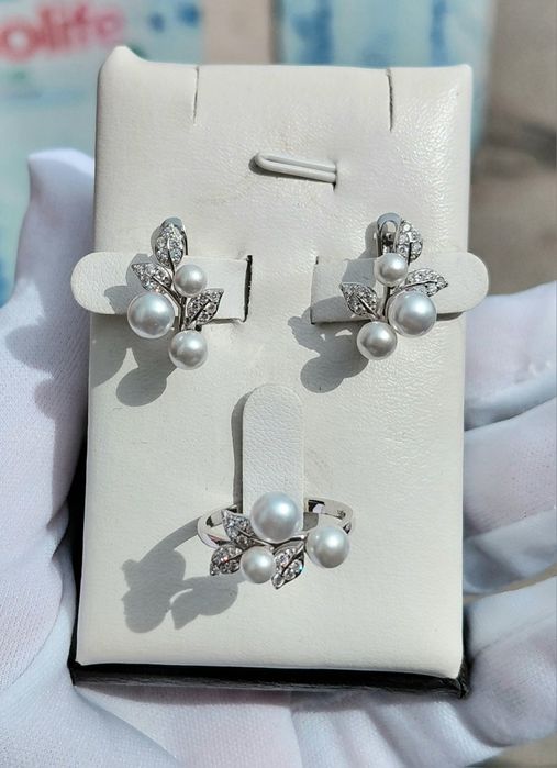 Комплекты Серебро 925. Жемчуг.