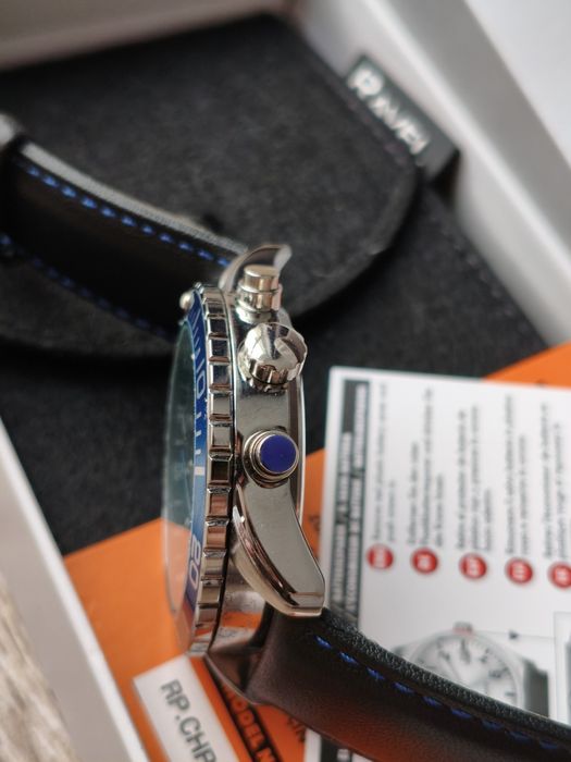 Ceas bărbătesc Ravel Plus –curea piele rezistent la apa cronograf spor