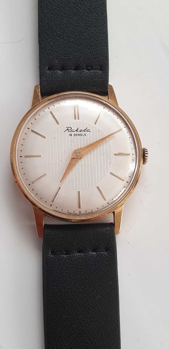 Много рядък руски ръчен часовник RAKETA 16 jewels