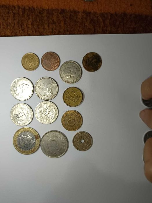 monede vechi, bancnote de 20 lei si cu eclipsa