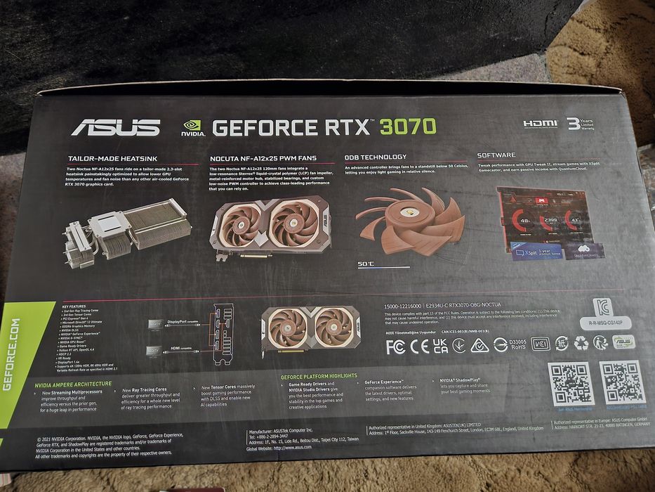 ASUS GeForce RTX 3070 Noctua Edition  nvidia