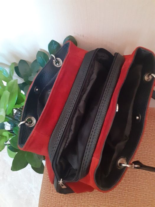 Сумка из натуральной замши