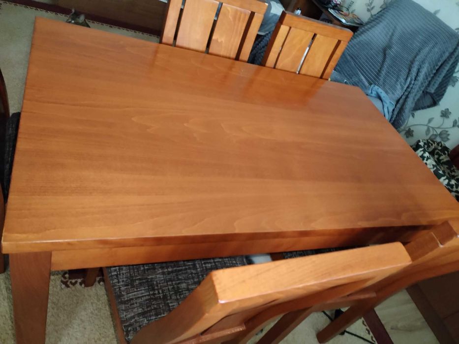 Разтегателна маса с 6 стола