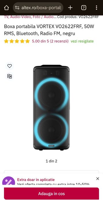 Boxa Vortex 2609 ca noua