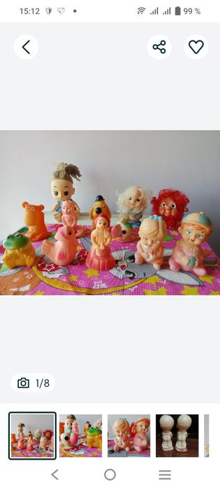 Ёлочные и резиновые игрушки , куклы СССР ГДР , дед Морозы