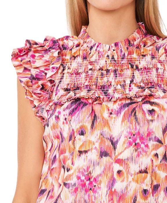 Bluza din bumbac cu volane