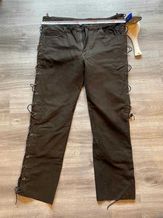 Pantaloni piele maro hand made Germania