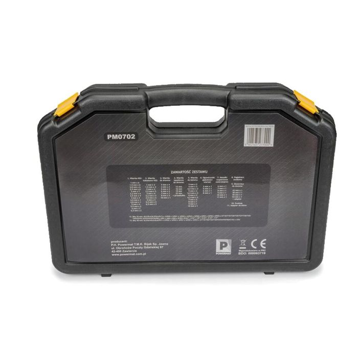 Trusa set 246 burghie si biti pentru lemn, metal, beton, Powermat