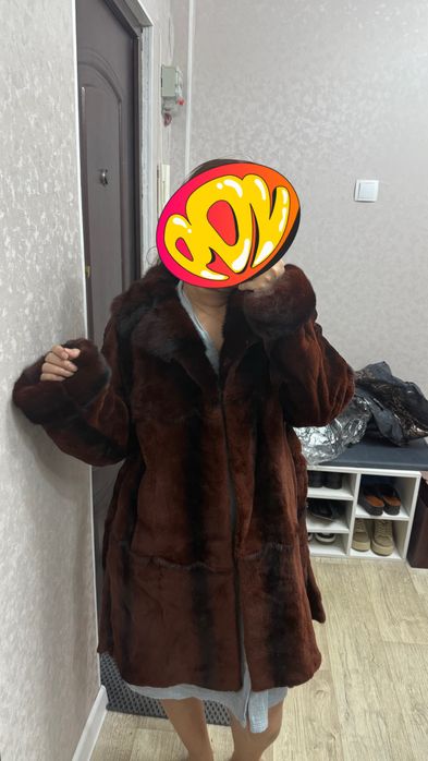 Шуба норка/мутон новая