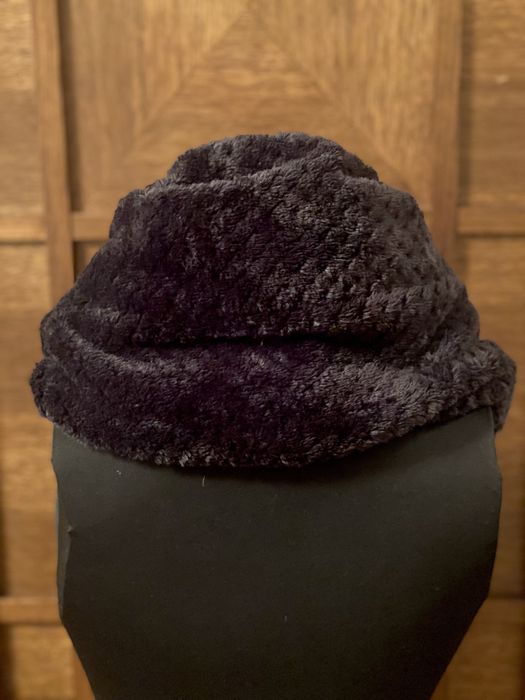 Шарф  снуд чёрный искусственный мех