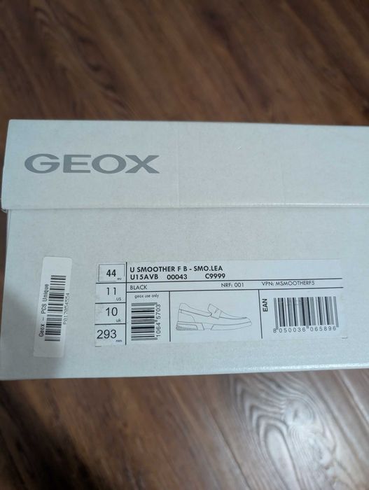 Мужские мокасины Geox Homme U Smoother F B Mocassins