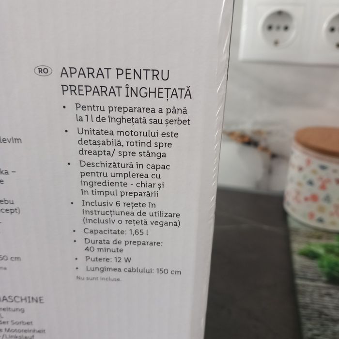 Aparat de făcut înghețată. SILVER CREST. Negociabil